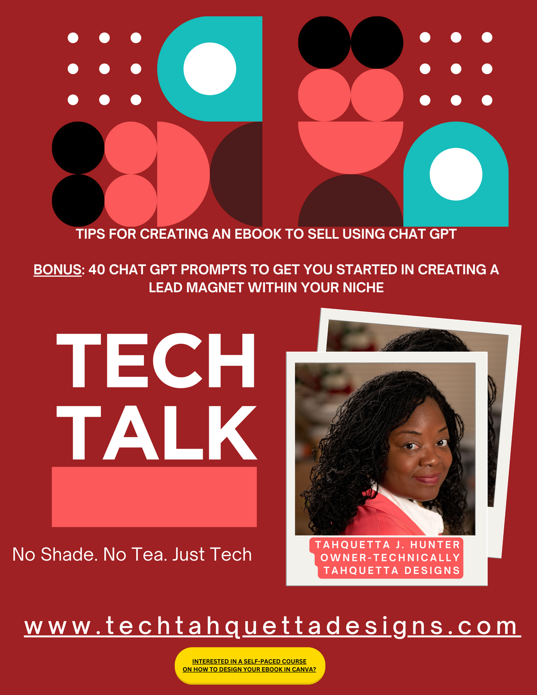 Tips for Creating an Ebook to Sell Using Chat GPT; Ebook - Technically Tahquetta Designs