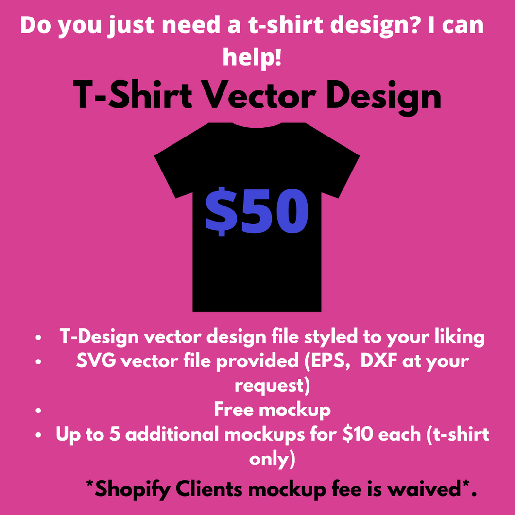T-Shirt Design Only (Vector File) - Tech Design Depot